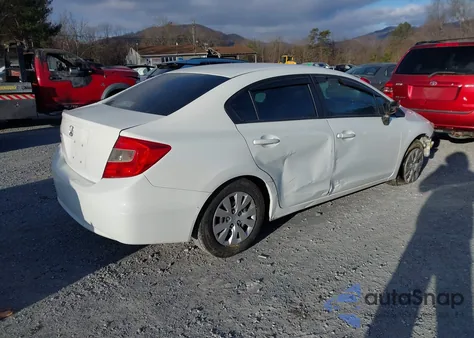 2012 Honda Civic Lx из США, поврежденный, VIN 2HGFB2F50CH576305